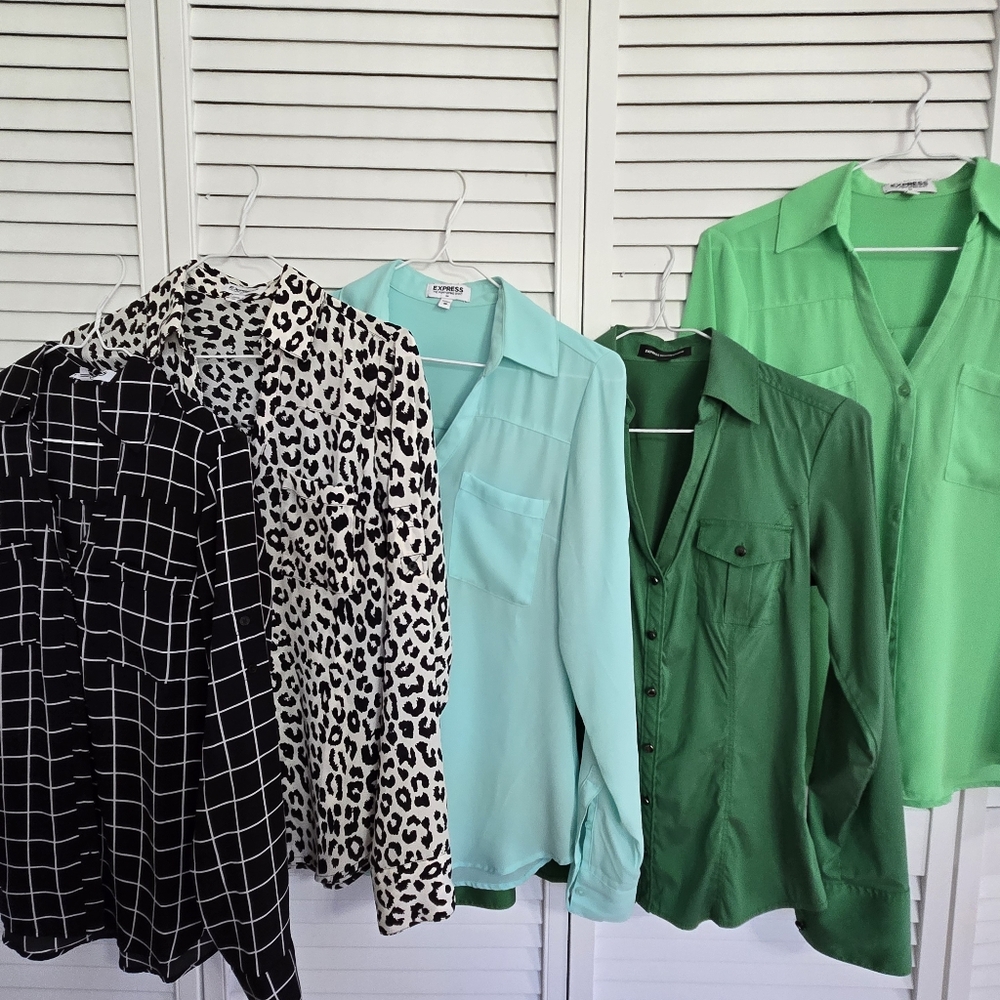 Express Button Down Blouses Xs - image 3